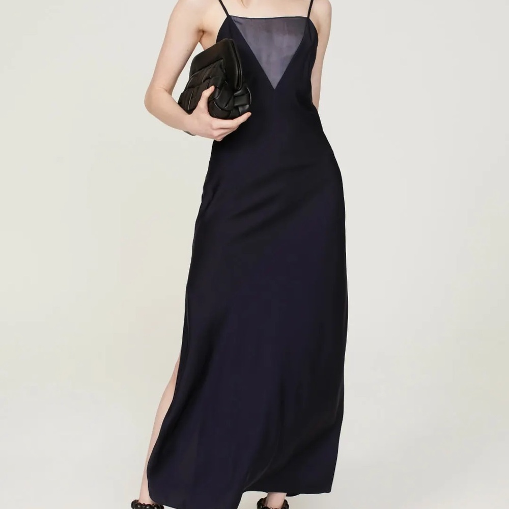 Marina Mascone Plunge Slip Dress